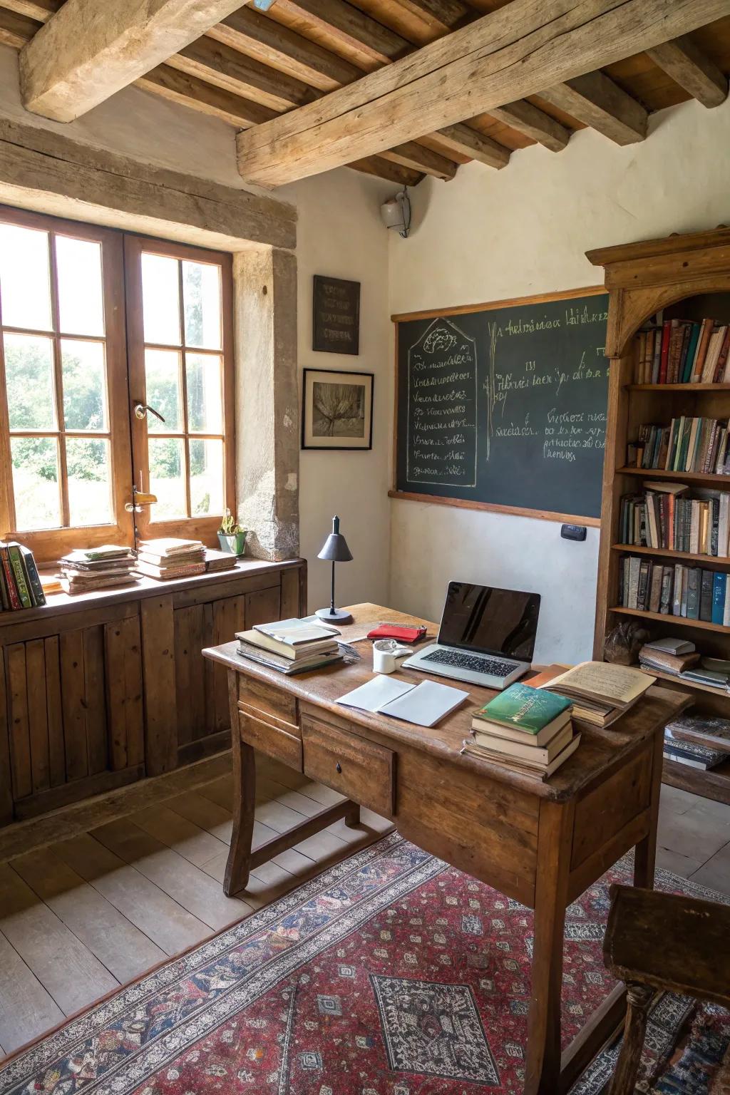 Chalkboards add functionality and charm.