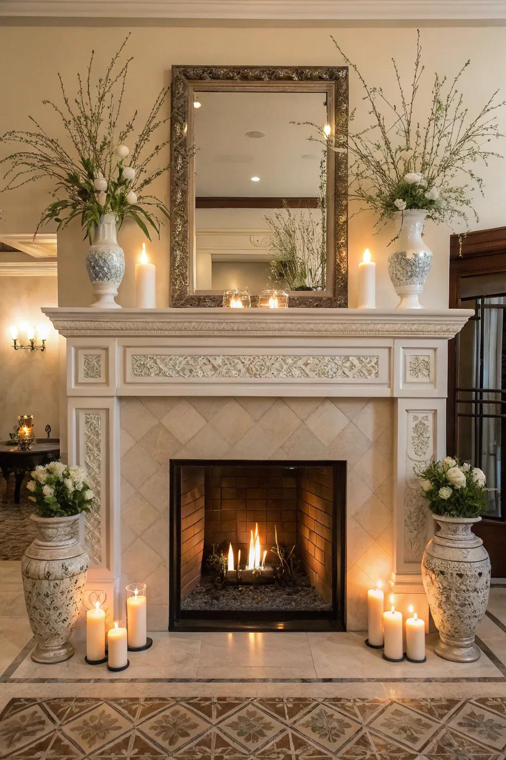 Achieve harmony with symmetrical arrangements.