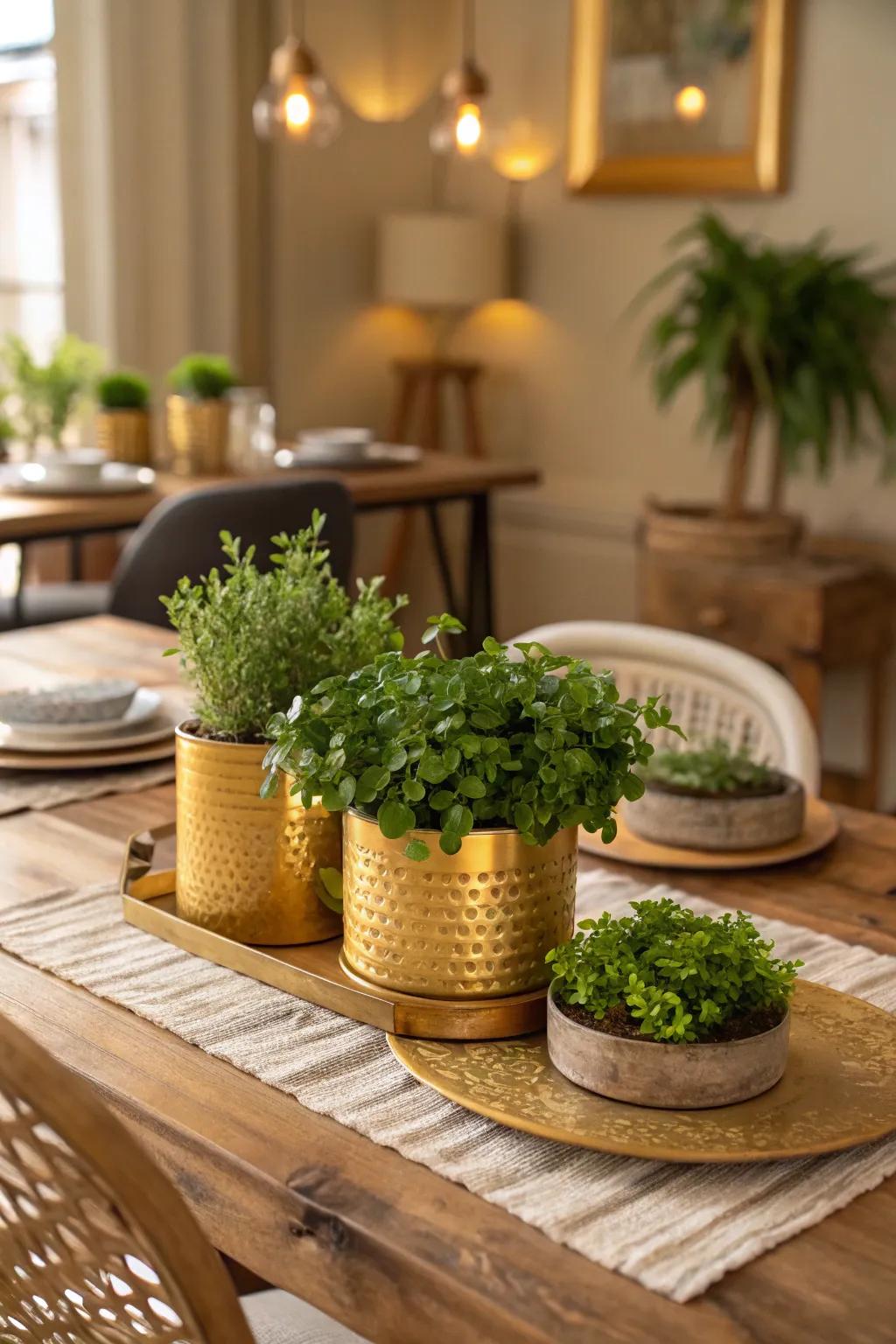 Revitalizing and vibrant golden and foliage arrangements.
