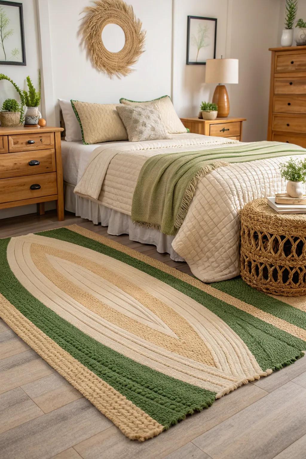 Rugs introduce warmth and unity to your scheme.