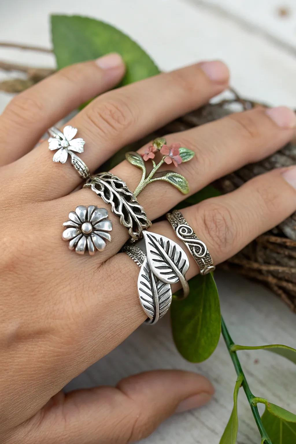 Nature-Inspired Ring Collection