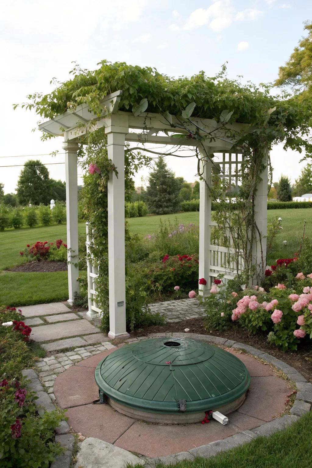 Pergolas infuse elevation and allure into outdoor settings.