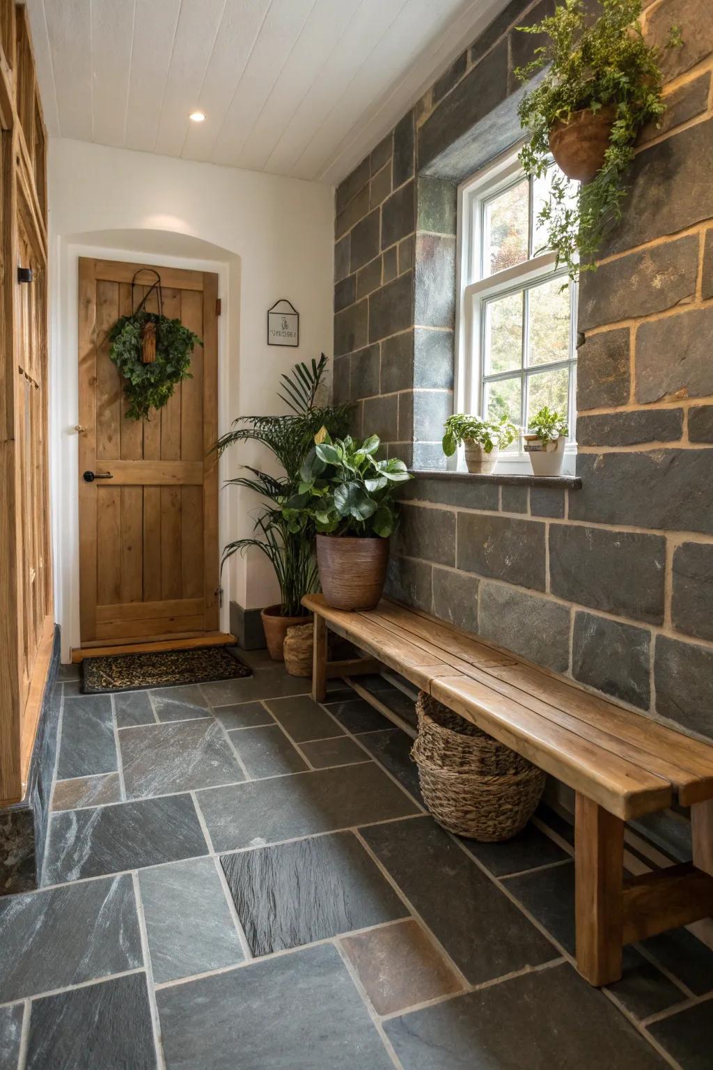 Natural Beauty with Textured Slate Tiles