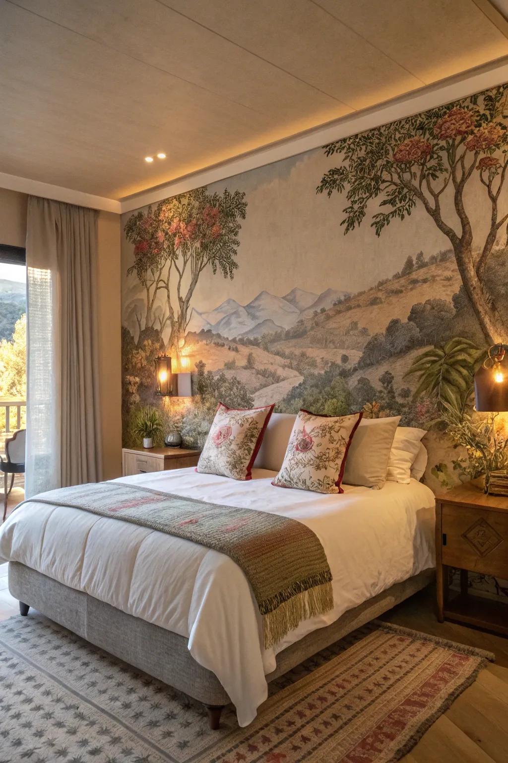 Murals create a stunning focal point in any room.