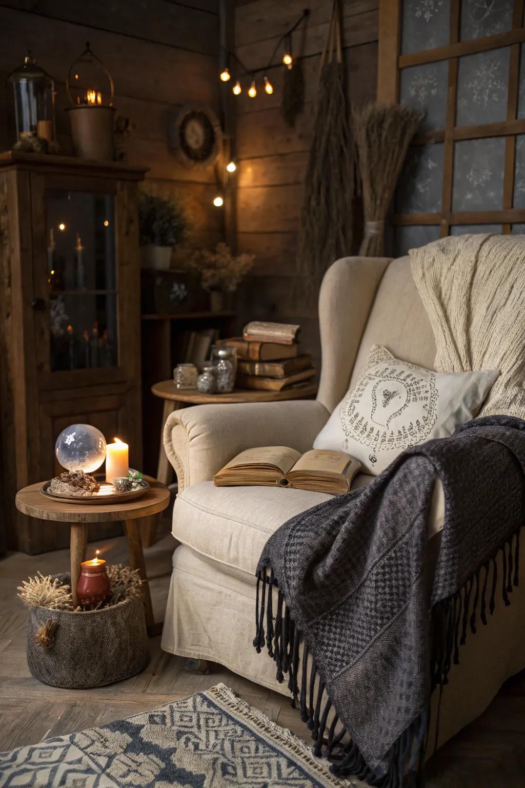 Fashion a welcoming space with plush cushions and gentle throws.
