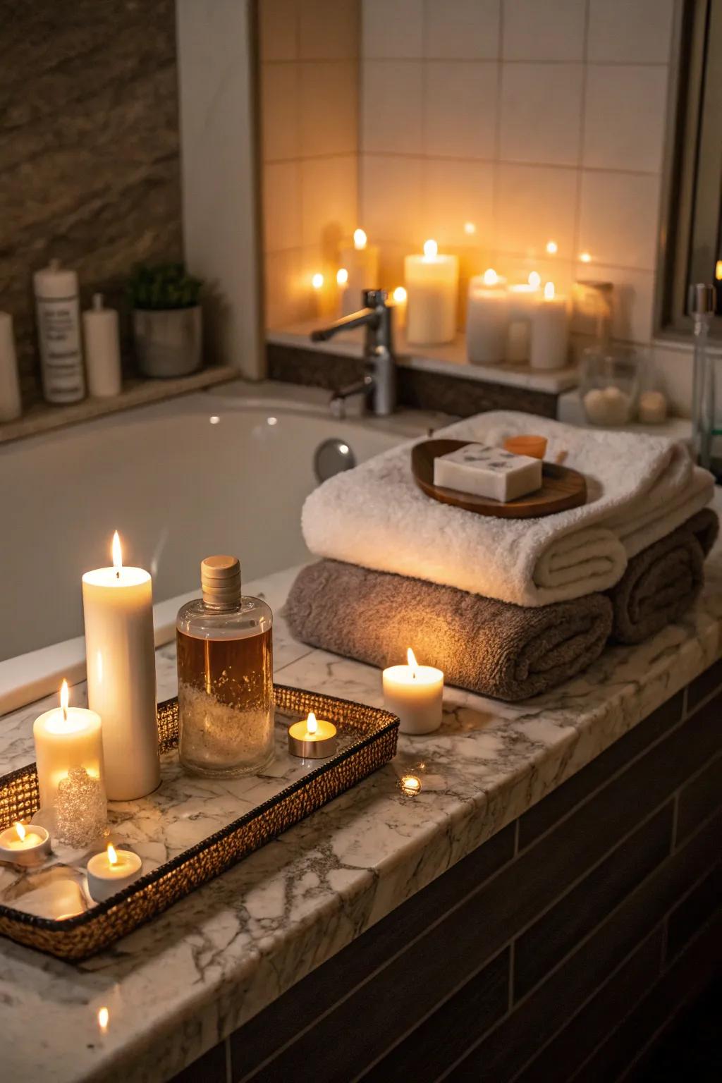 Relax and rejuvenate with a soothing spa night at home.