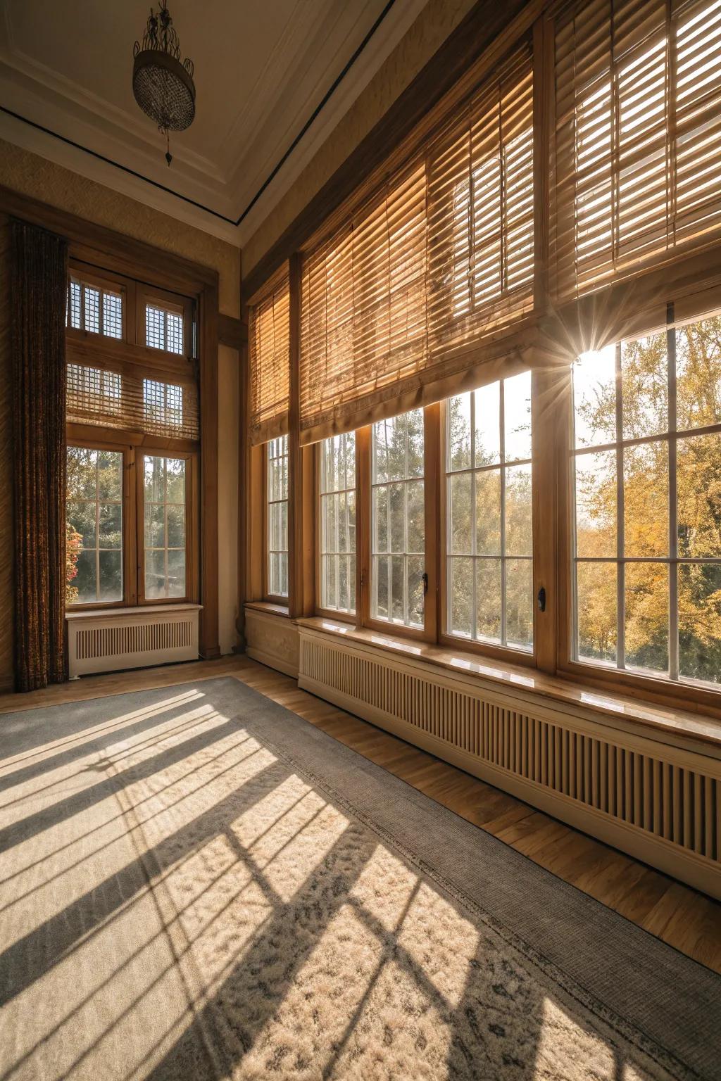 Blinds that provide perfectly balanced lighting.