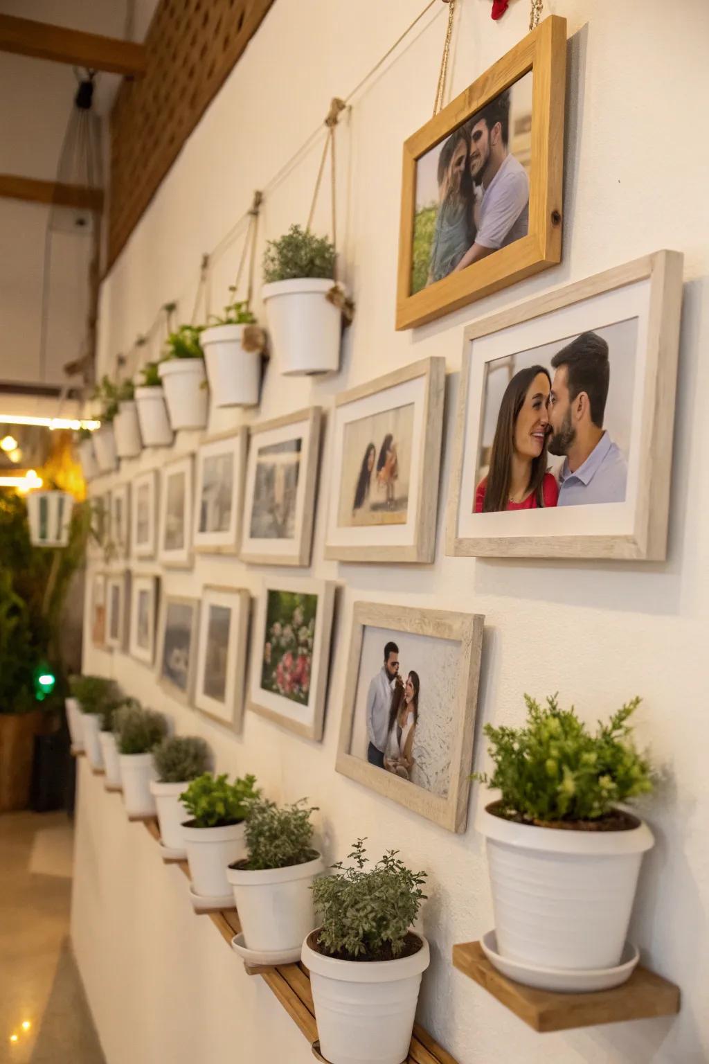 Accents stimulated by nature breathe vitality into any photo display.