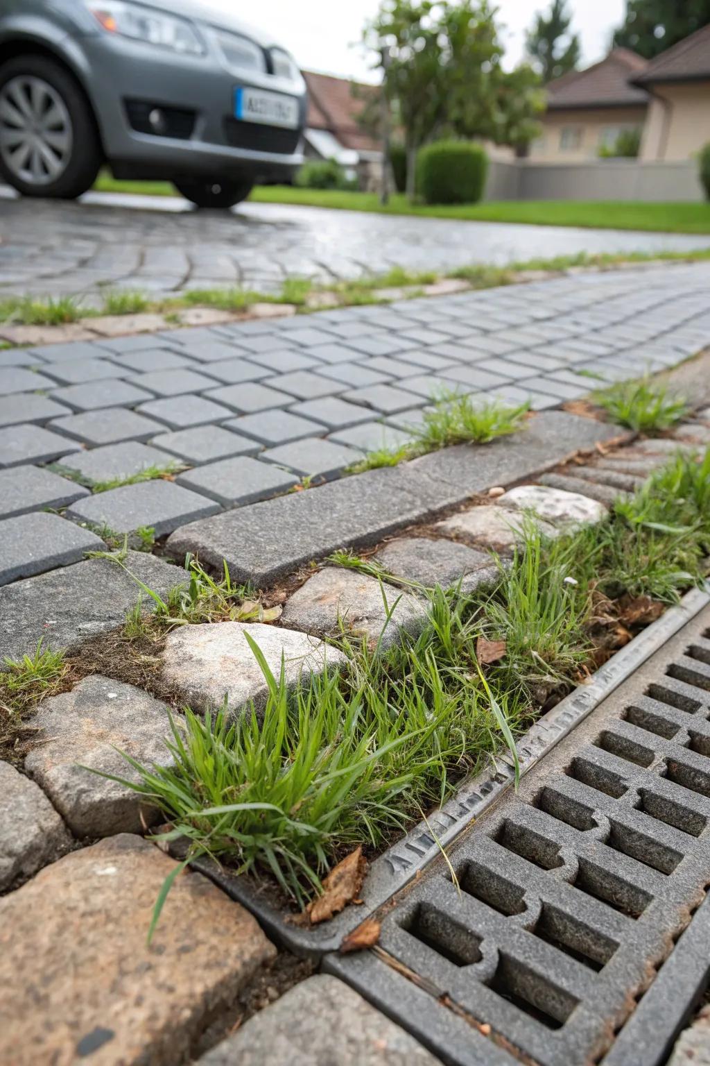 Permeable pavers are an eco-conscious choice for driveways.