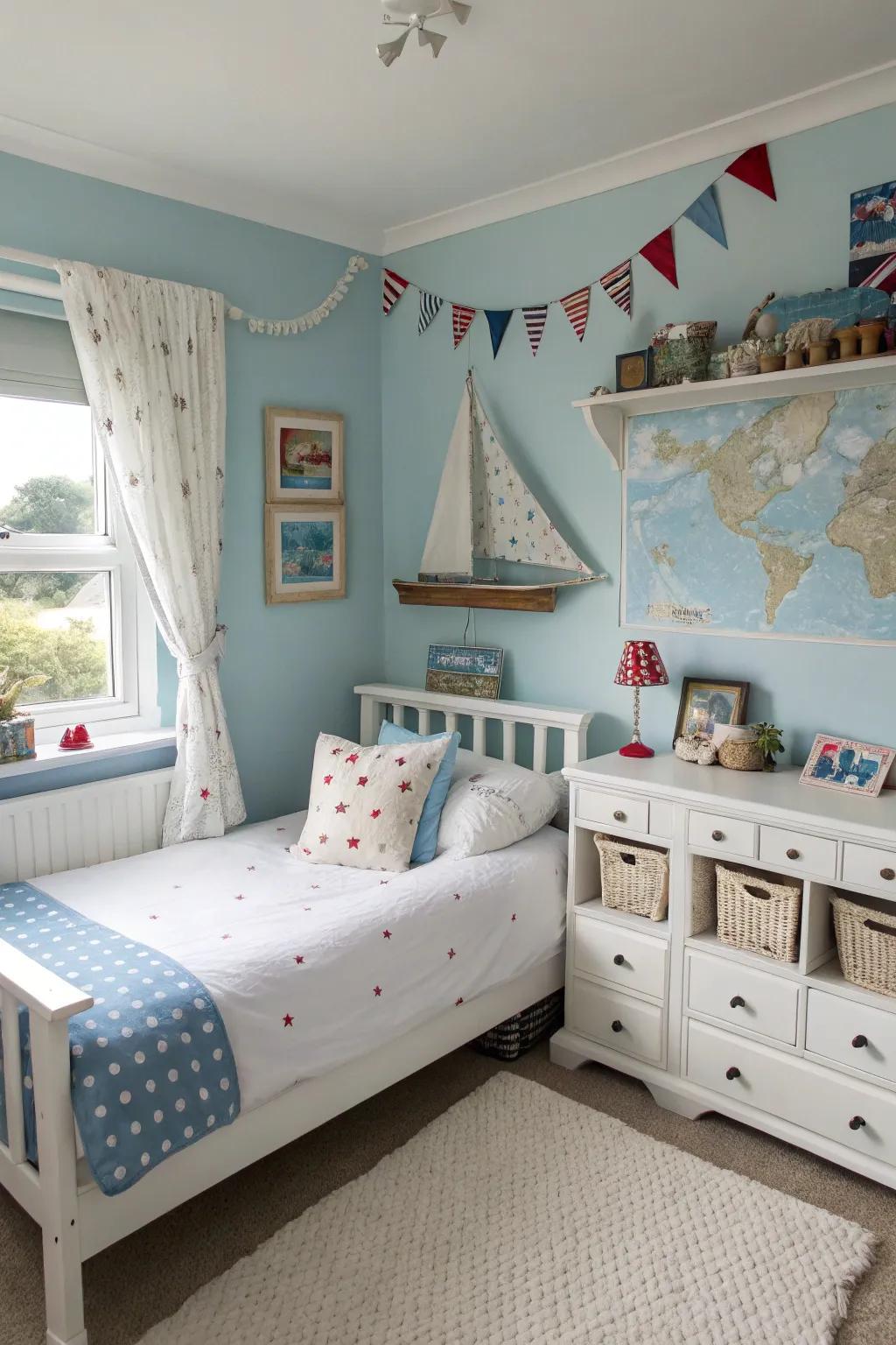Sea-inspired blues that evoke a sense of calm and adventure.