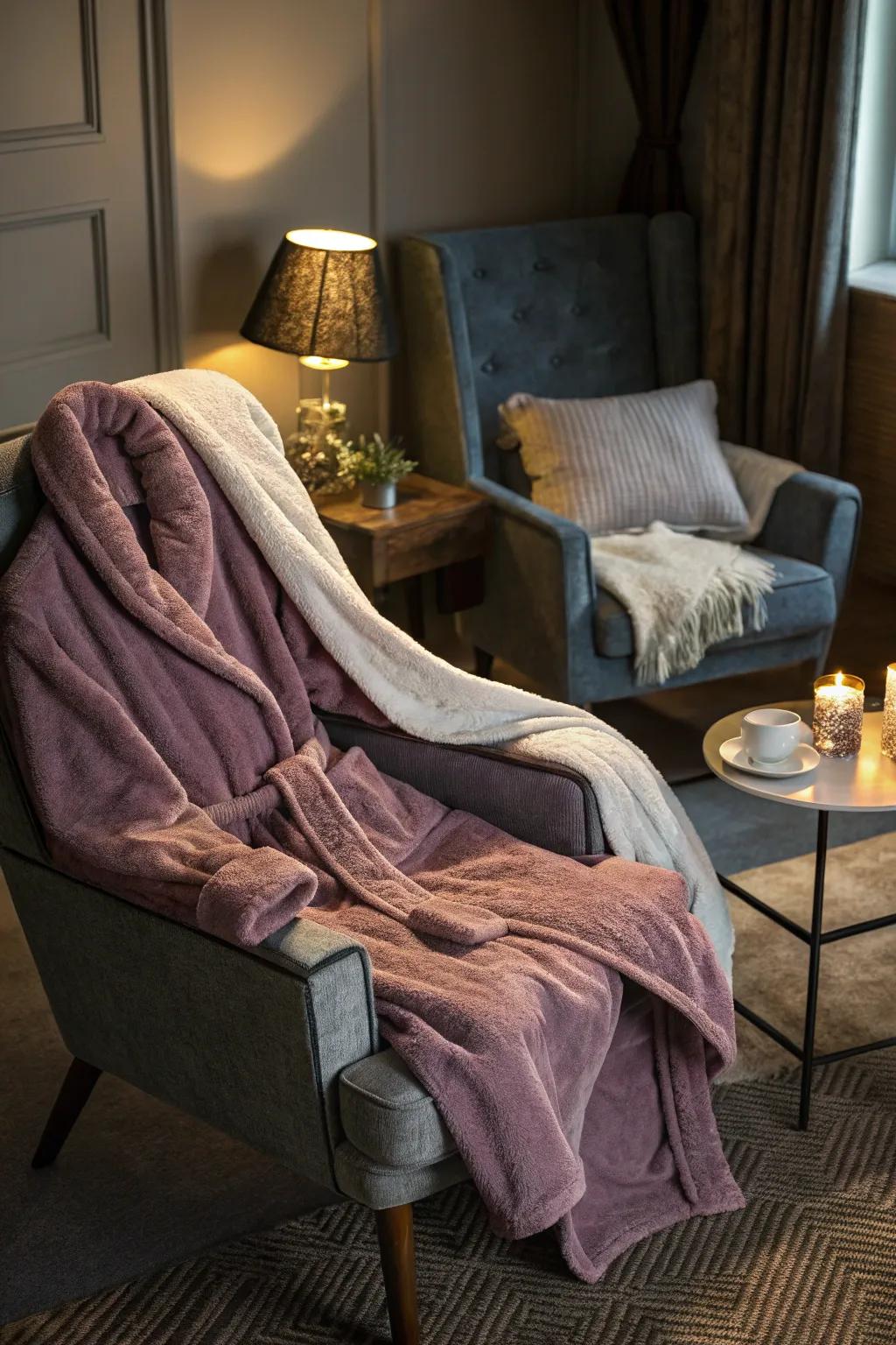 Wrap her in the comfort of a luxury bathrobe.
