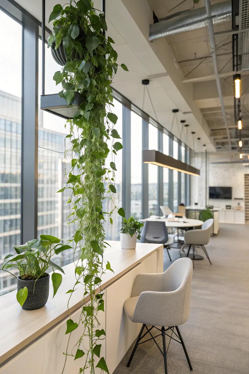 Incorporate intrigue using the unique Leafy Cascade.