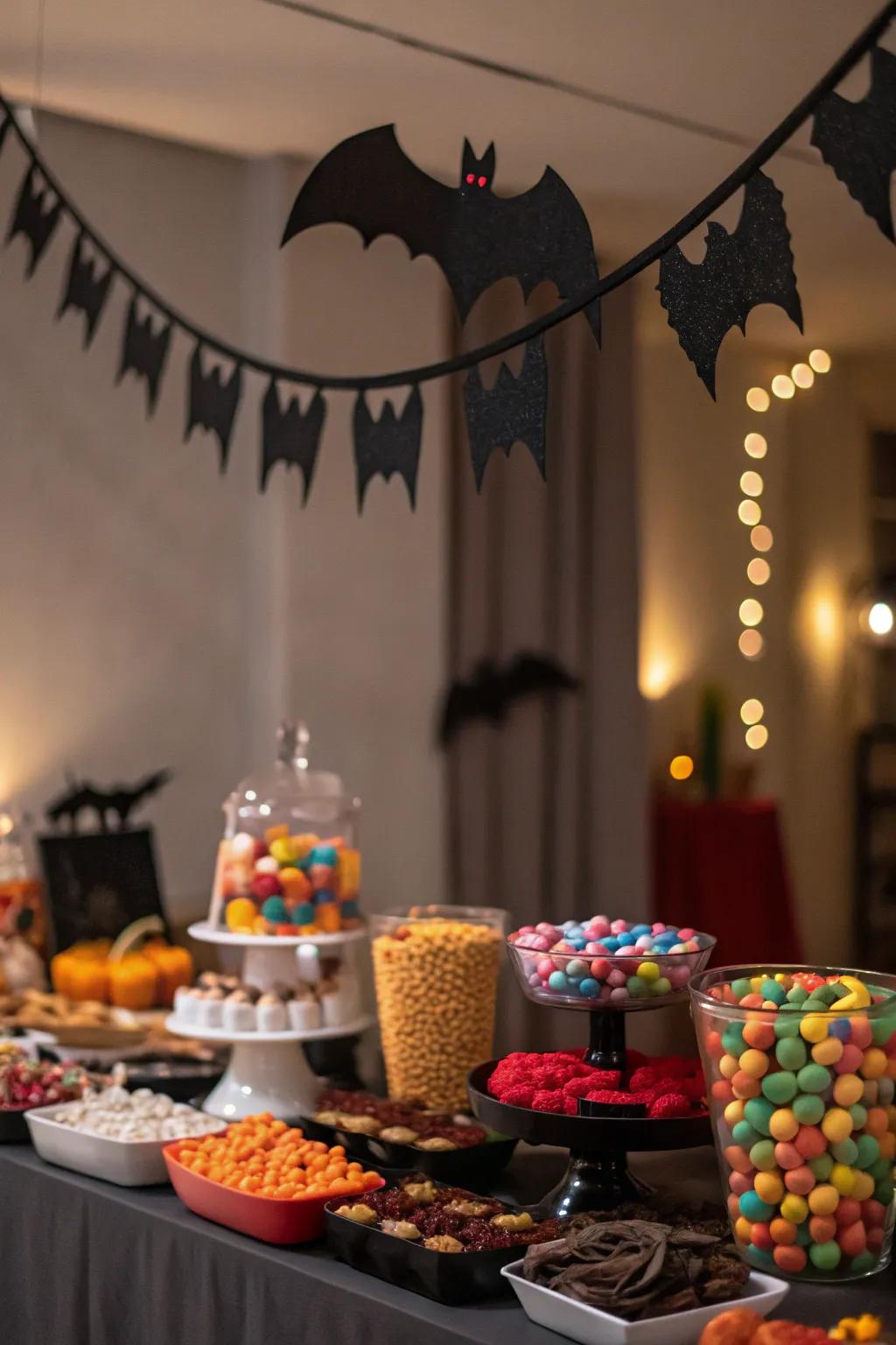 Bat string adds a lively and eerie touch.