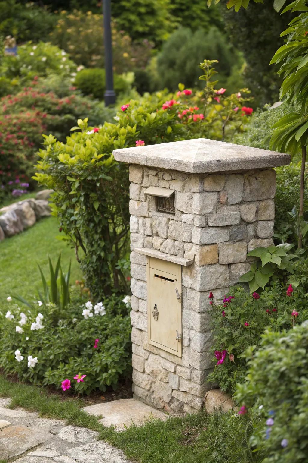 Eco-friendly stone choices blend naturally with their environment.