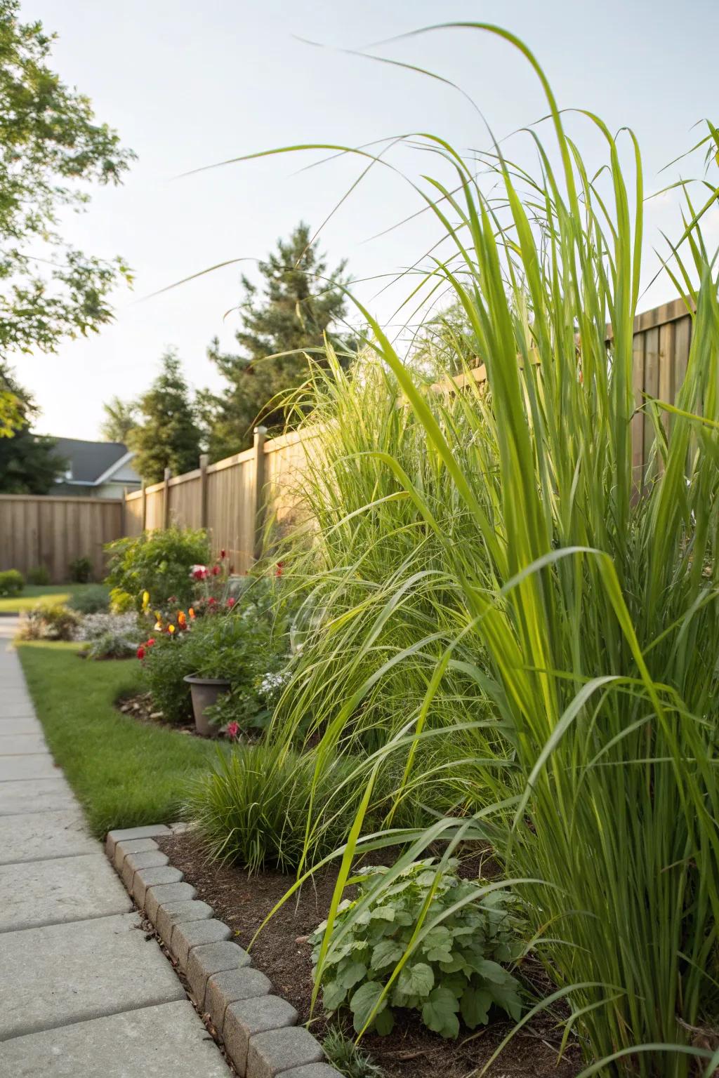 Lemongrass stalks on standby, poised to infuse your tea with vibrant citrus notes.