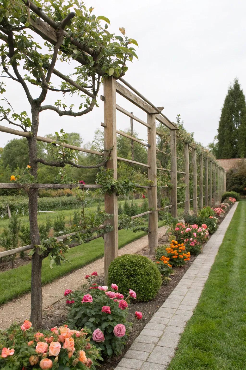 Combine beauty and bounty with espalier designs.