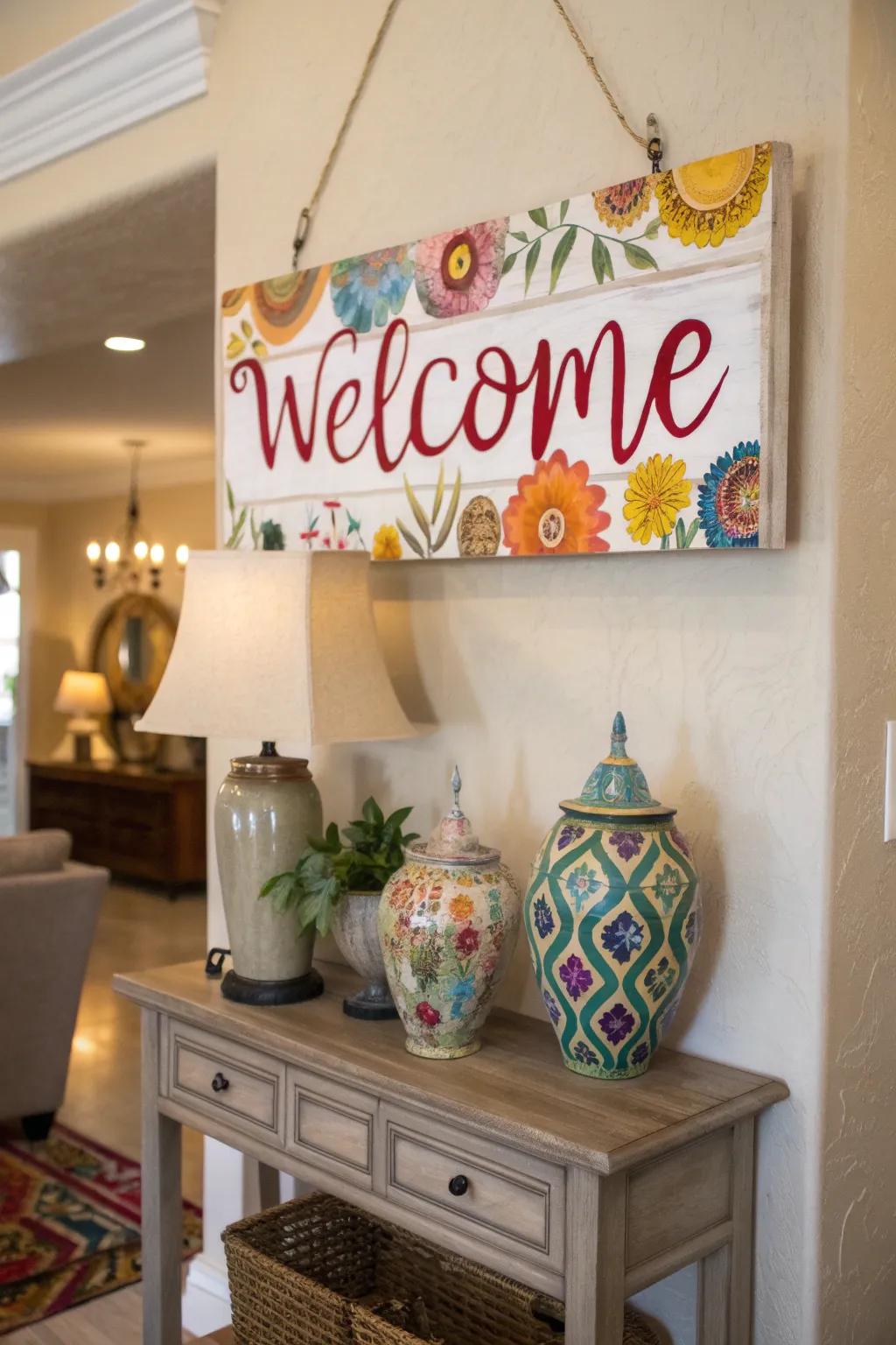 Express your creativity with a custom painted fabric.