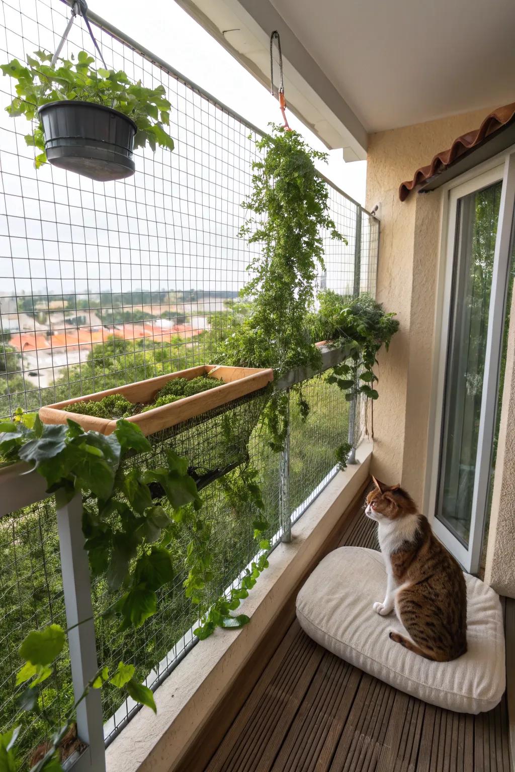 A rooftop roost offers the best vantage point for your cats.