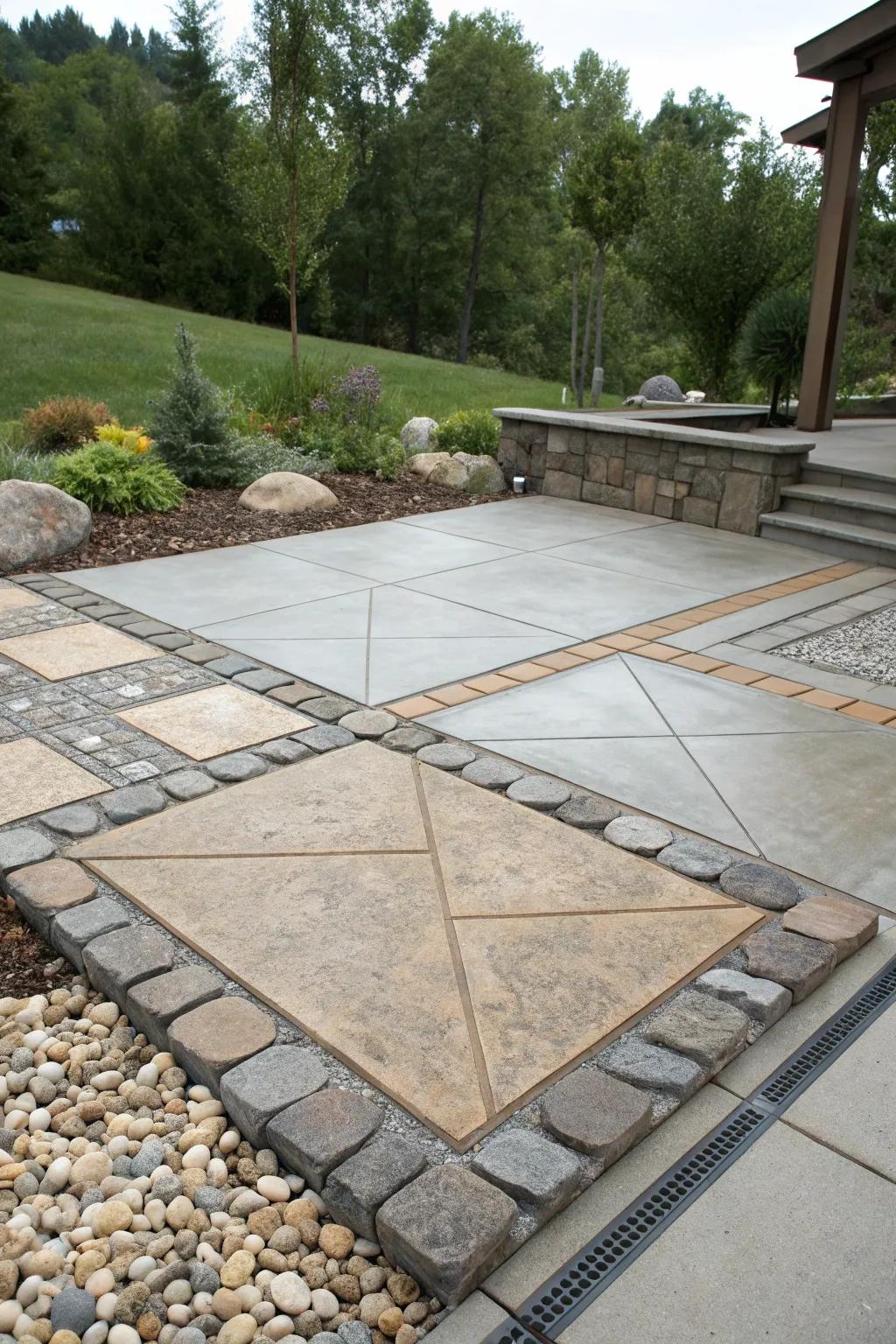 Defined spaces enhance the functionality of your patio.