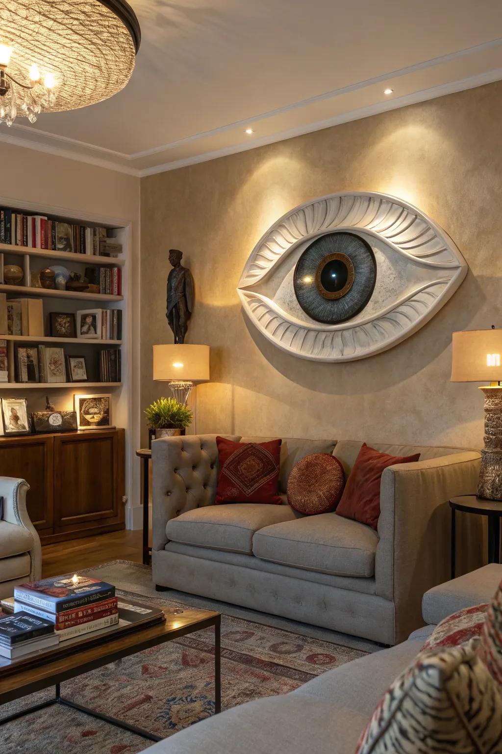 A surreal 3D eye setup that captivates and fascinates with its profoundness.