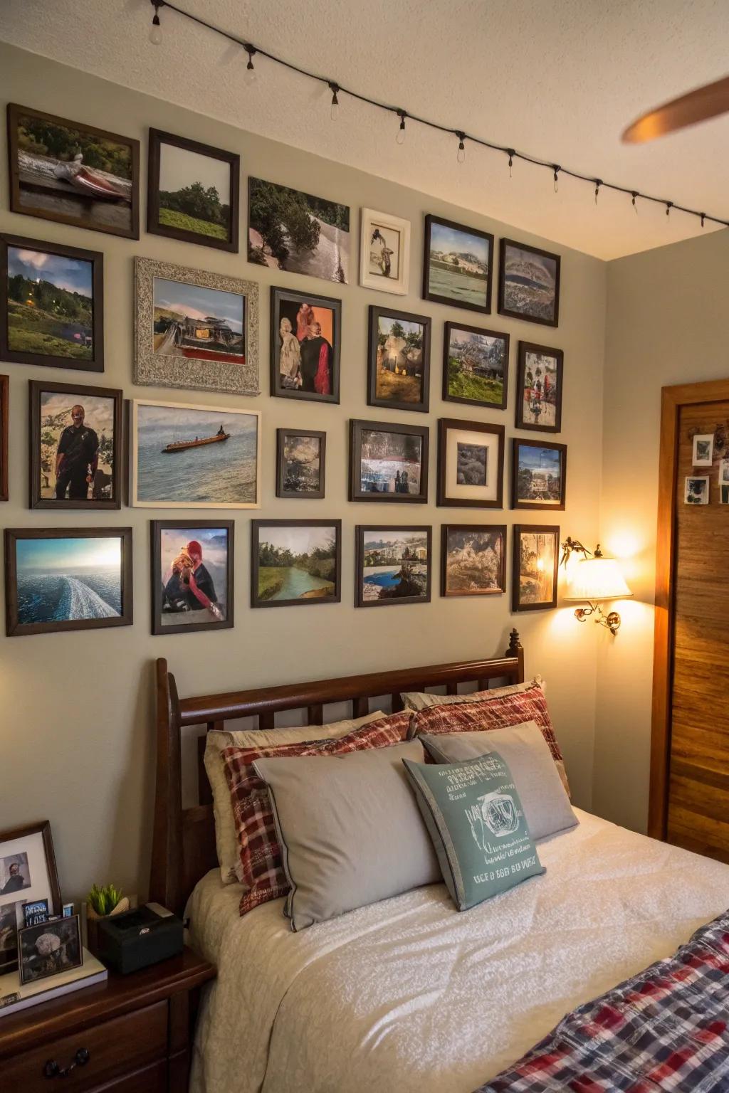 Personal photos add warmth and a personal touch to your decor.