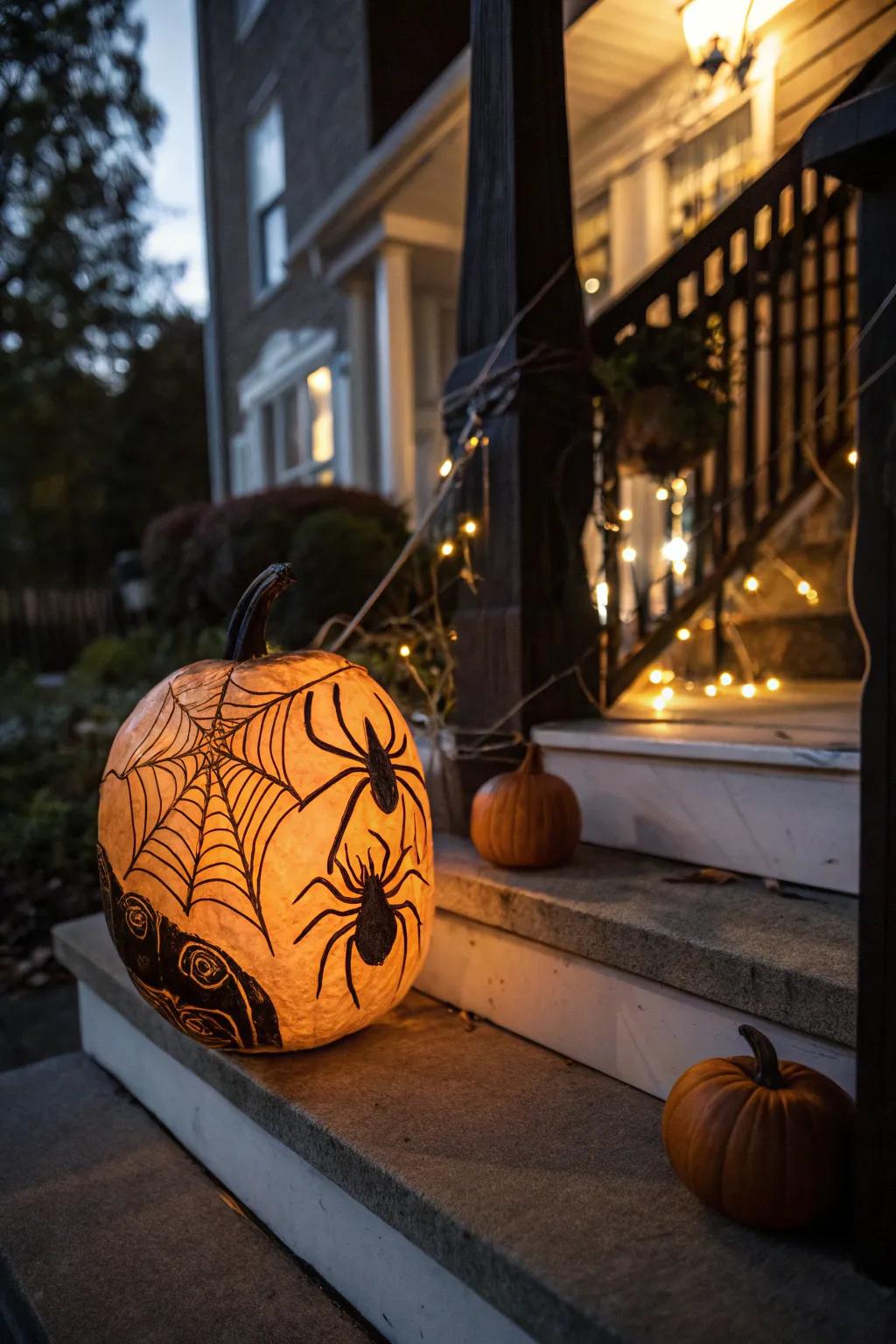 Creepy crawly designs add a spooky touch to your Halloween decor.