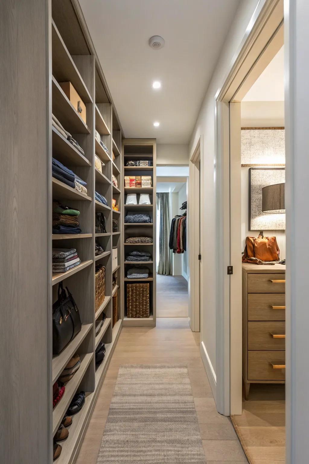 Retain effortless access to your items utilizing open shelves and little to no doors.