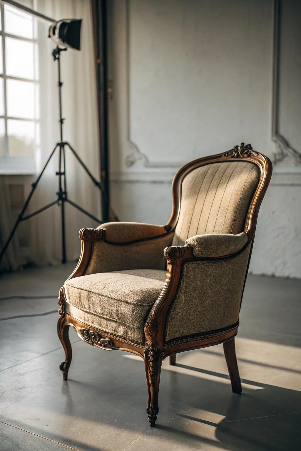 Vintage acquisitions infuse character and allure into any chamber.