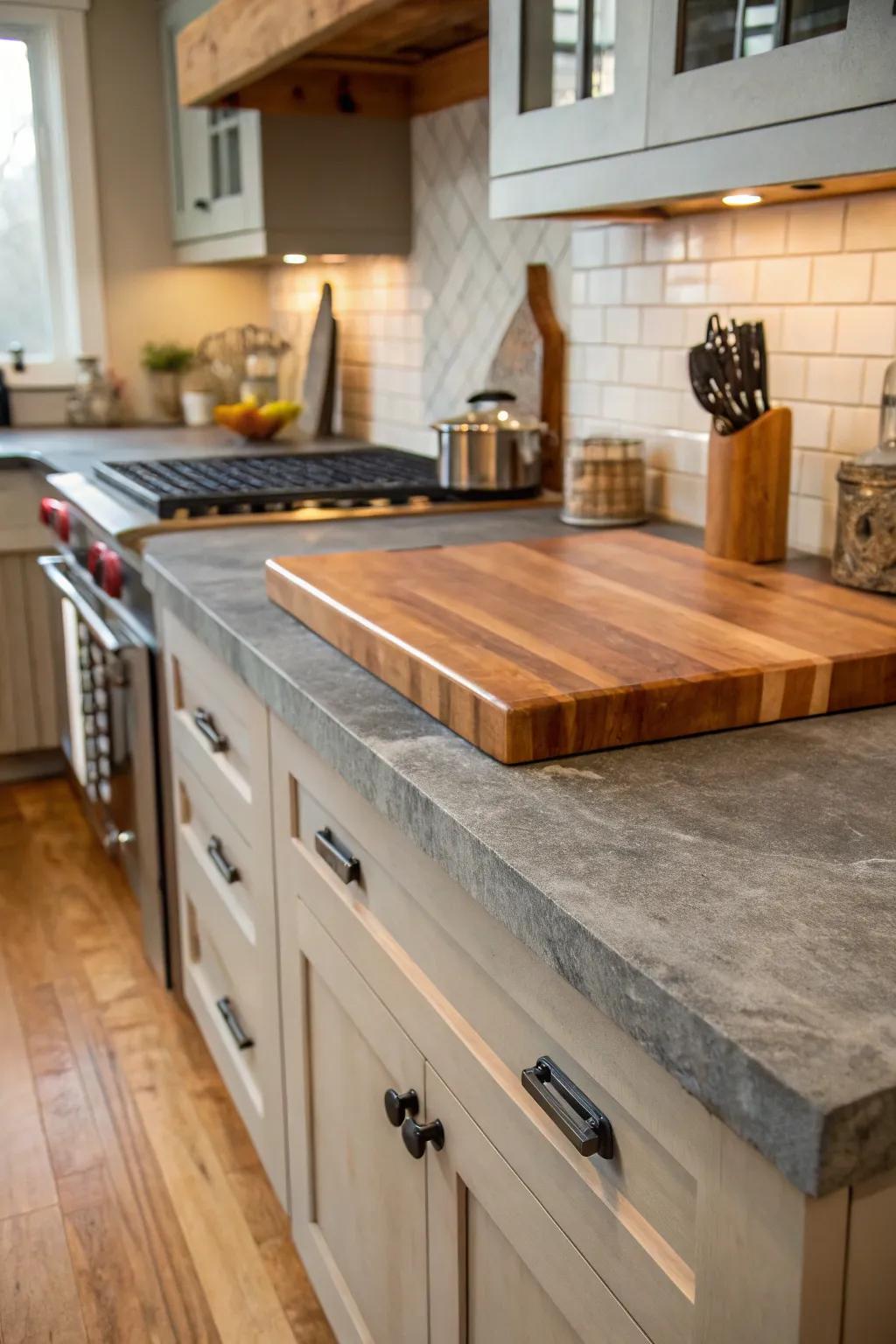 Unique countertop materials add character to your kitchen.