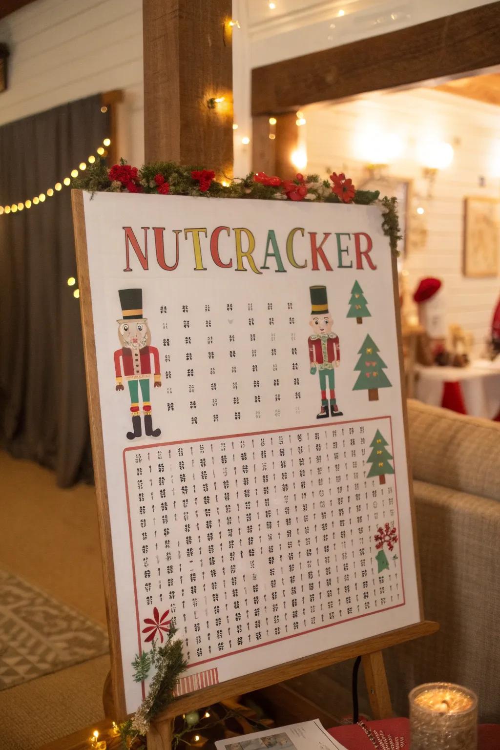 Interactive Nutcracker-themed word search.