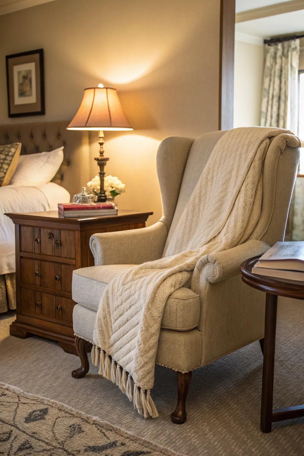 An inviting lounge area is perfect for relaxation.