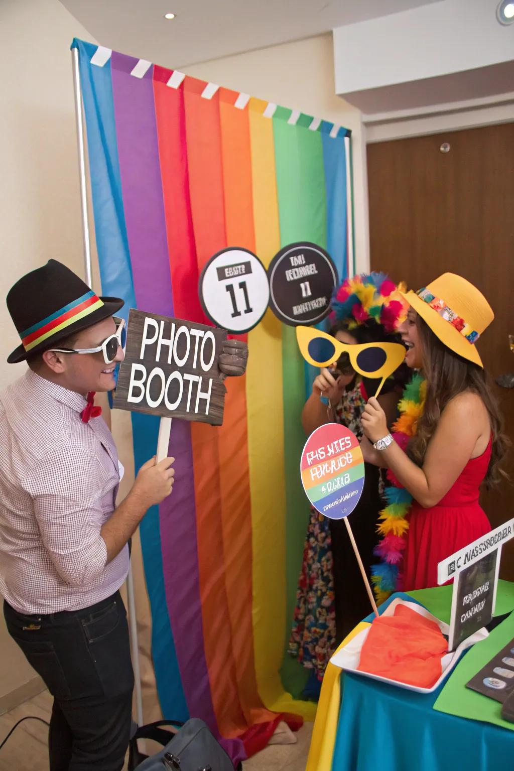 A DIY photo booth that captures unforgettable party memories.