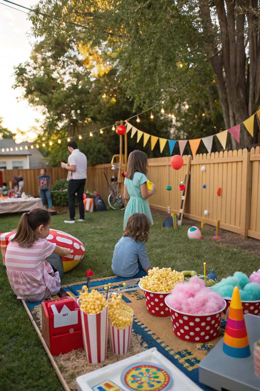 Revive childhood delight through a carnival extravaganza.