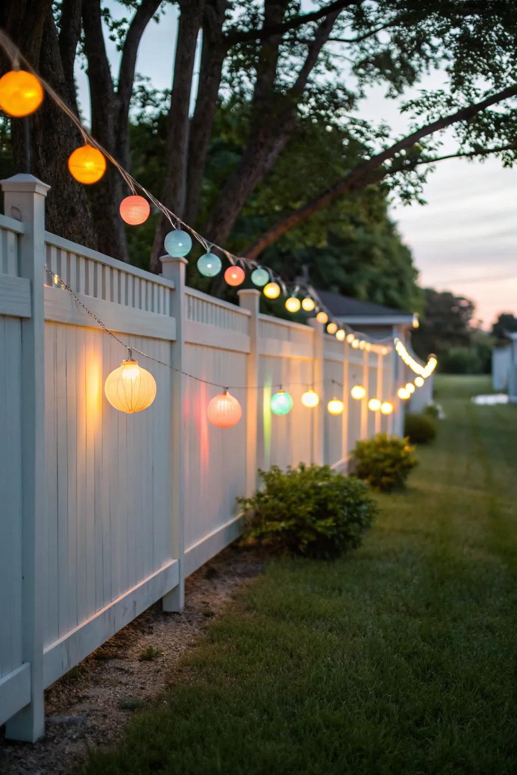 Hanging orbs add a touch of whimsy to your outdoor lighting.