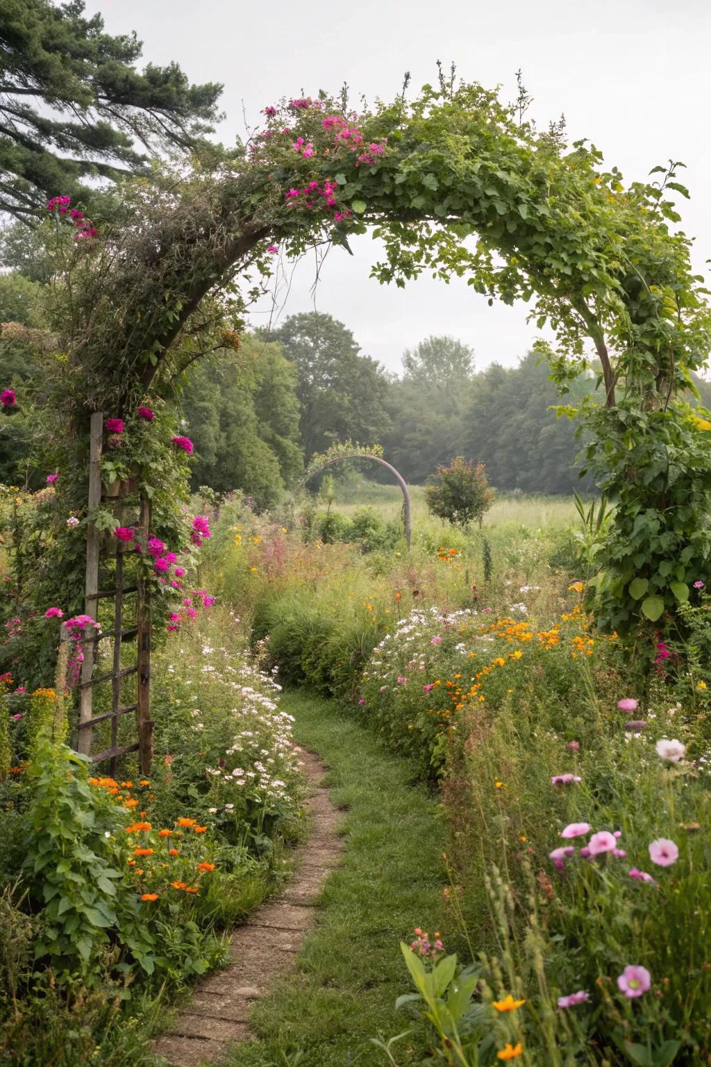 A hidden garden nook offering a private retreat.