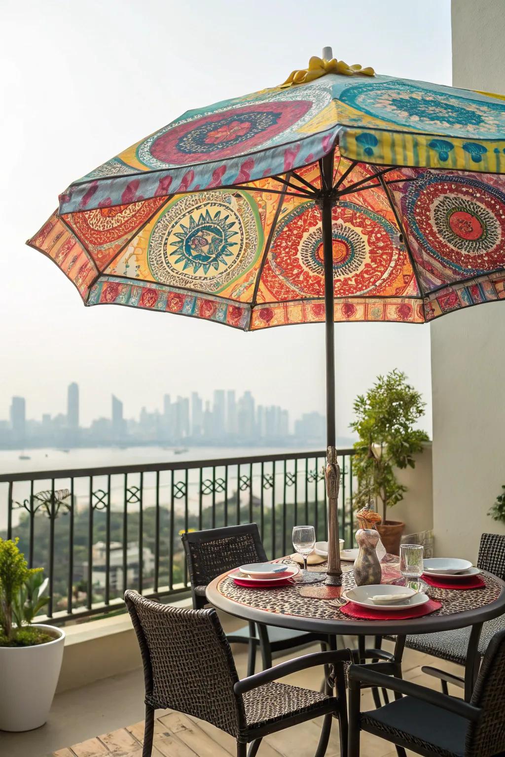 Unique parasols add personality and shade to your space.