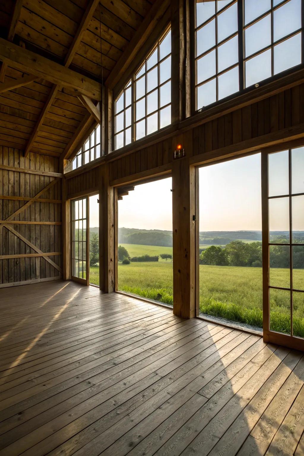 Raised floors protect your barn in flood-prone areas.