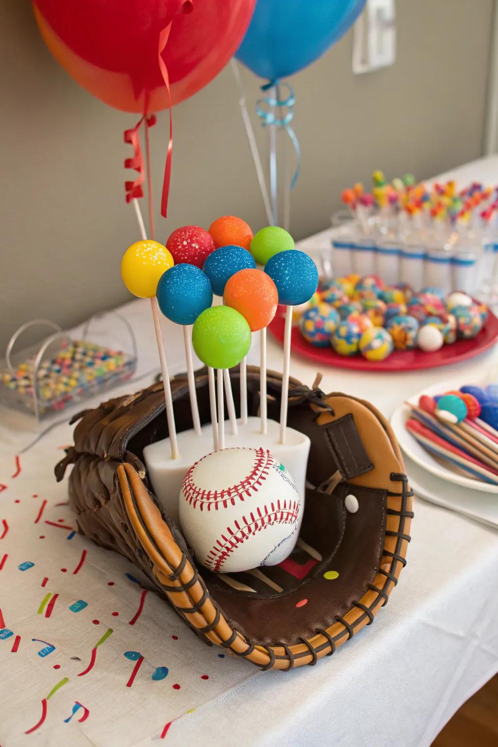 Team-inspired cake pops that add a festive flair to any gathering.