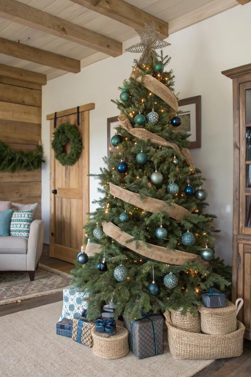 A moss and slate tree that transforms your space into a rustic retreat.