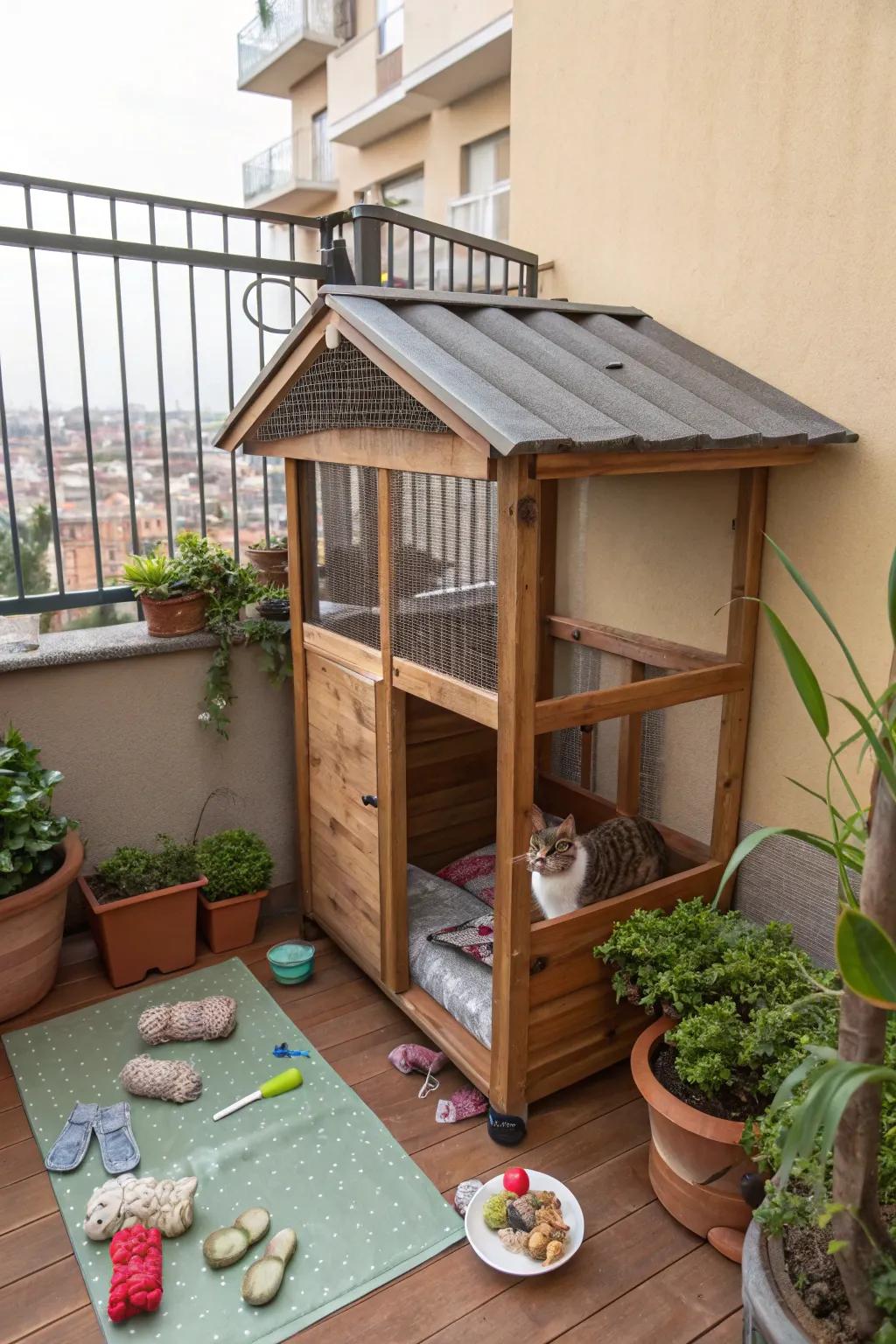 Weather-proof shelters guarantee comfort irrespective of climate conditions.