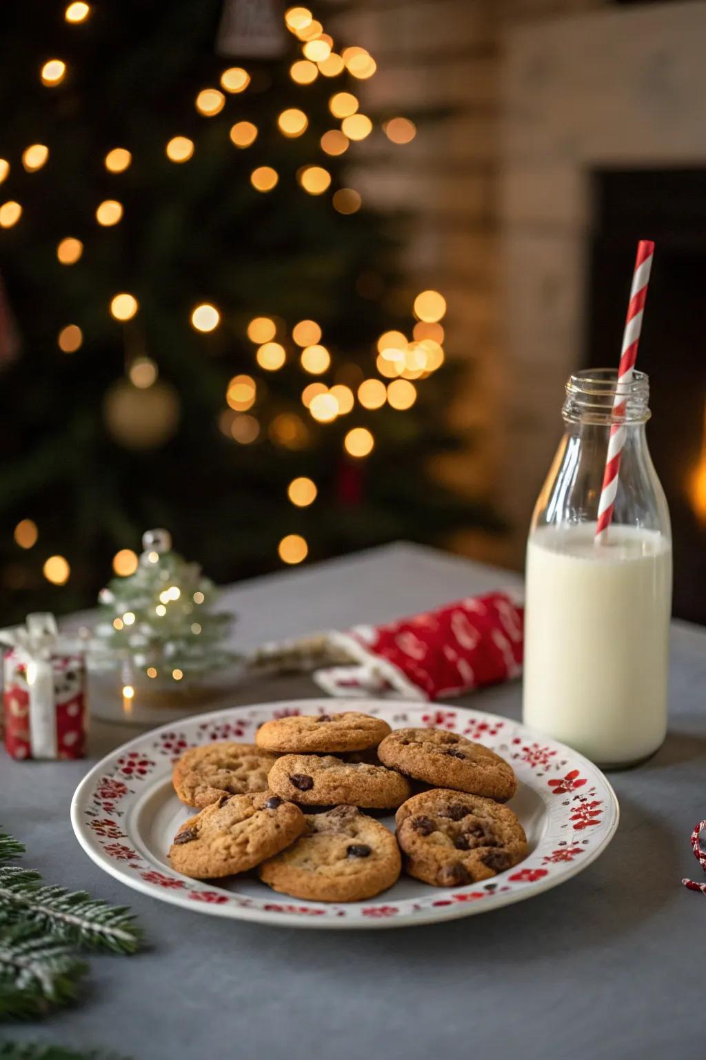 Setting the stage for Santa's visit.