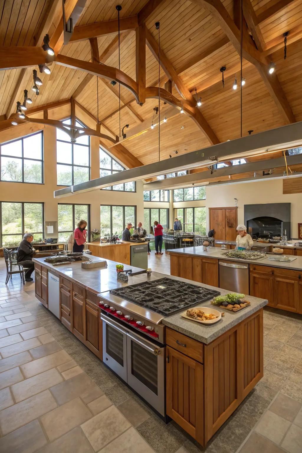 A communal kitchen perfect for family bonding over meals.