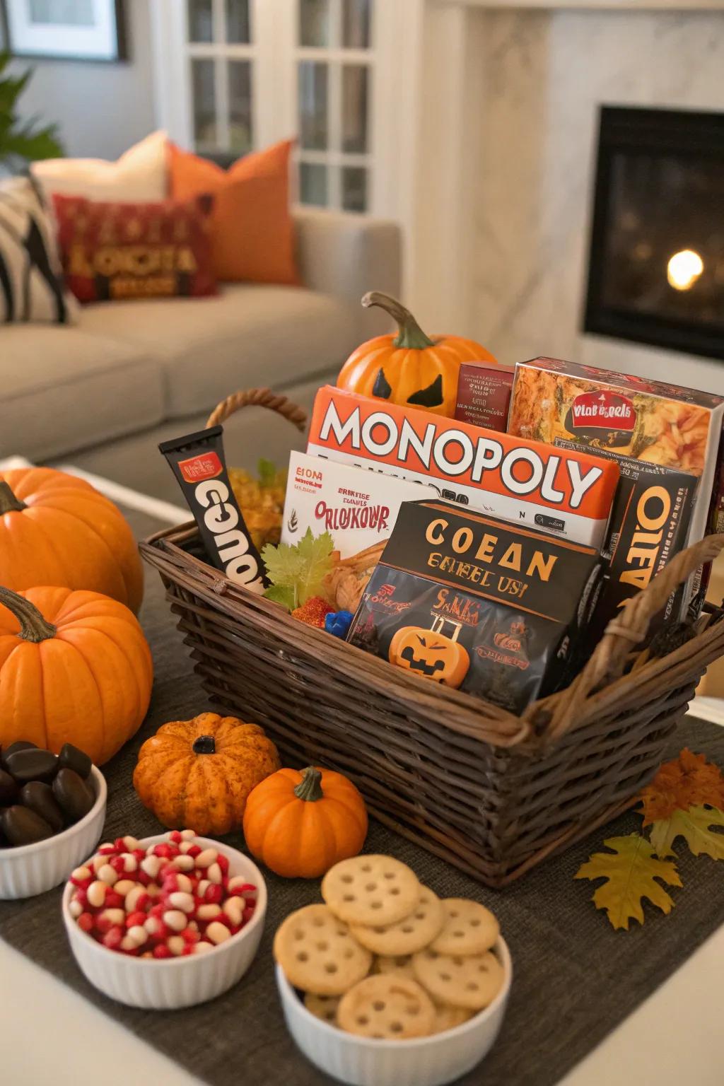 A ghoulish game night starter pack for Halloween fun.