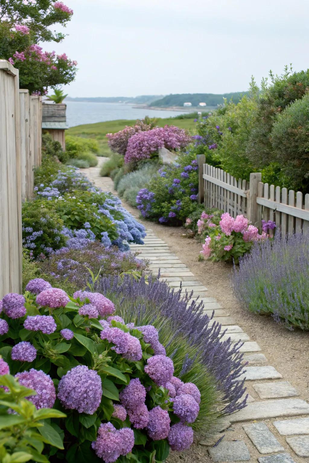 Coastal-friendly plants maintain your garden's vibrancy and minimal upkeep.