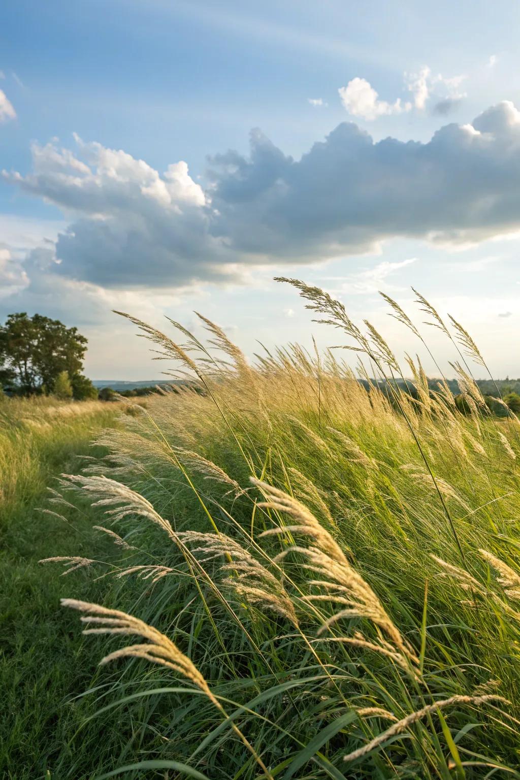 Prairie Sanctuary Grass forming a sanctuary for wildlife.