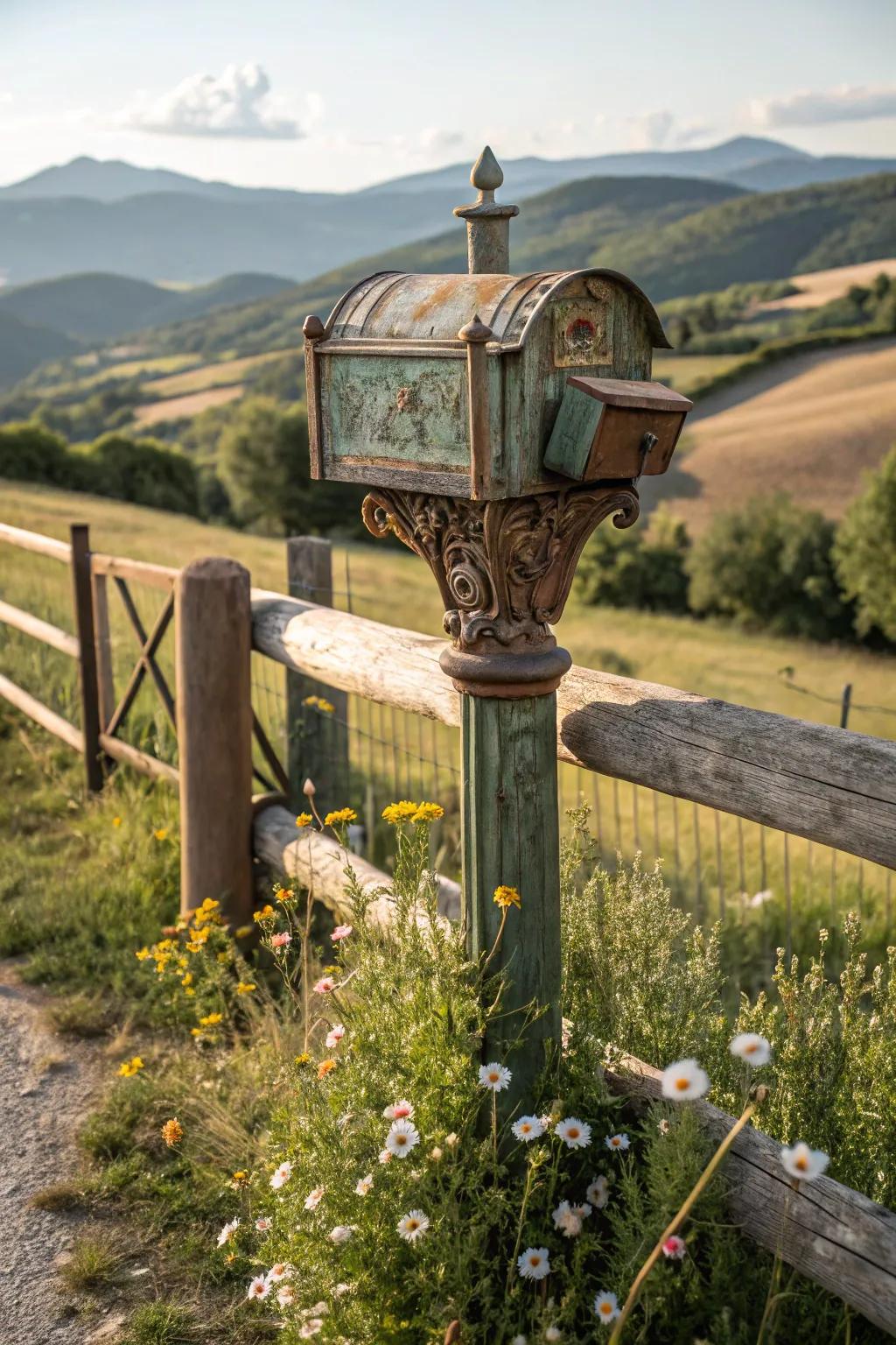 Vintage mailbox posts bring character and nostalgia to your home.