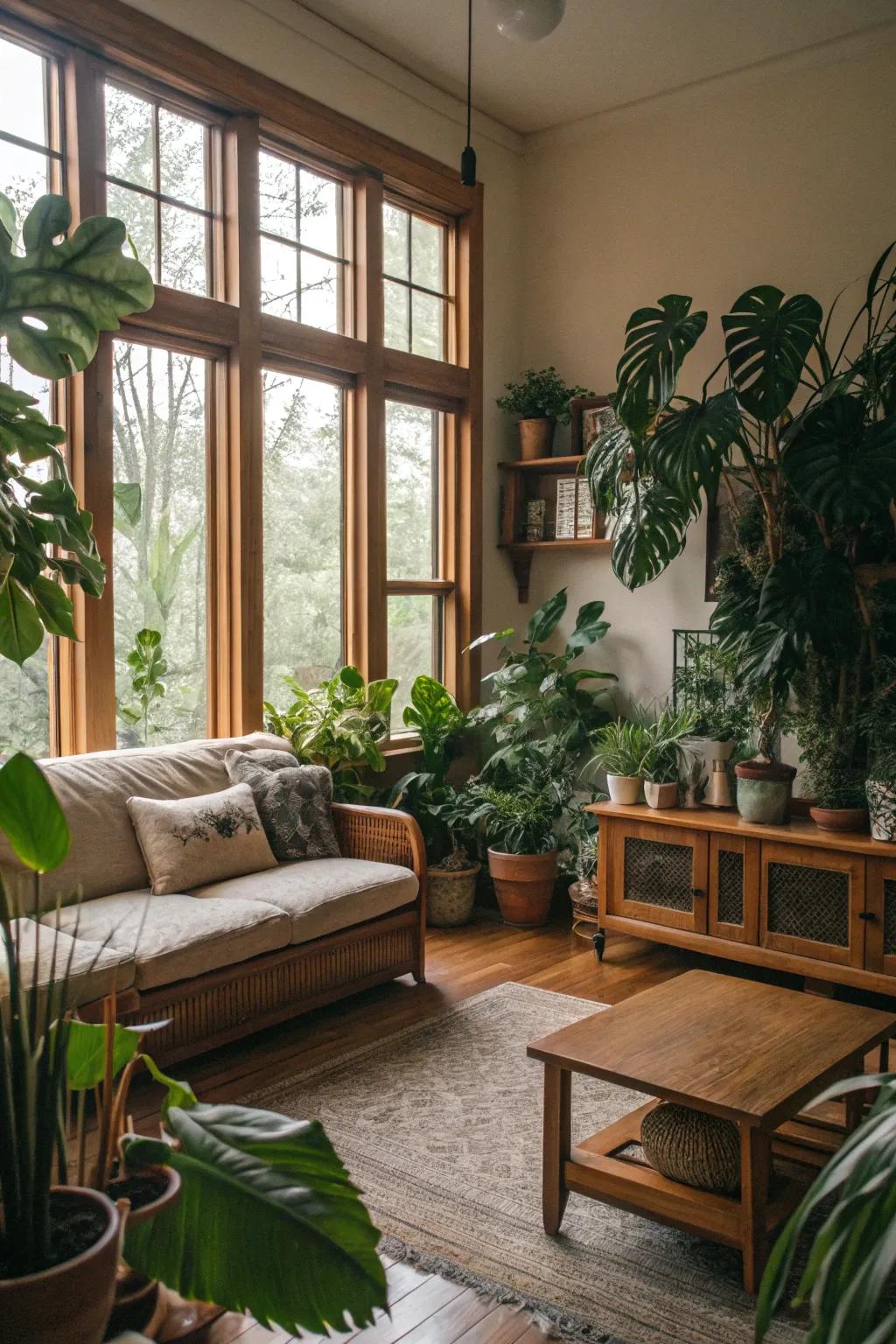 Natural elements bring freshness and life.