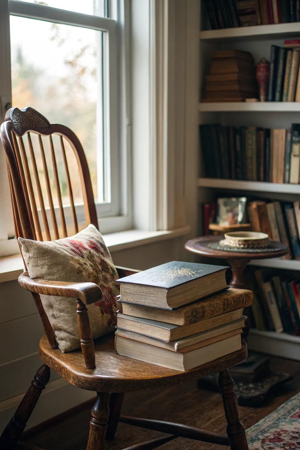 A cozy corner for getting lost in a book