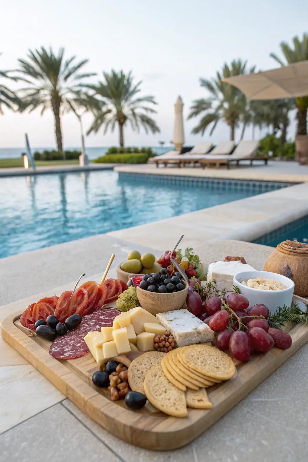 Create a social dining experience with a charcuterie board.